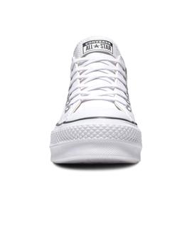 Zapatilla Mujer Converse All Star Lift Clean Leather Blanco