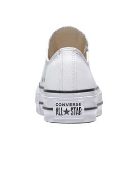 Zapatilla Mujer Converse All Star Lift Clean Leather Blanco