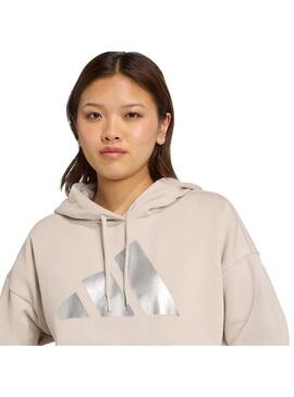 Sudadera Mujer adidas Hol Met Beige