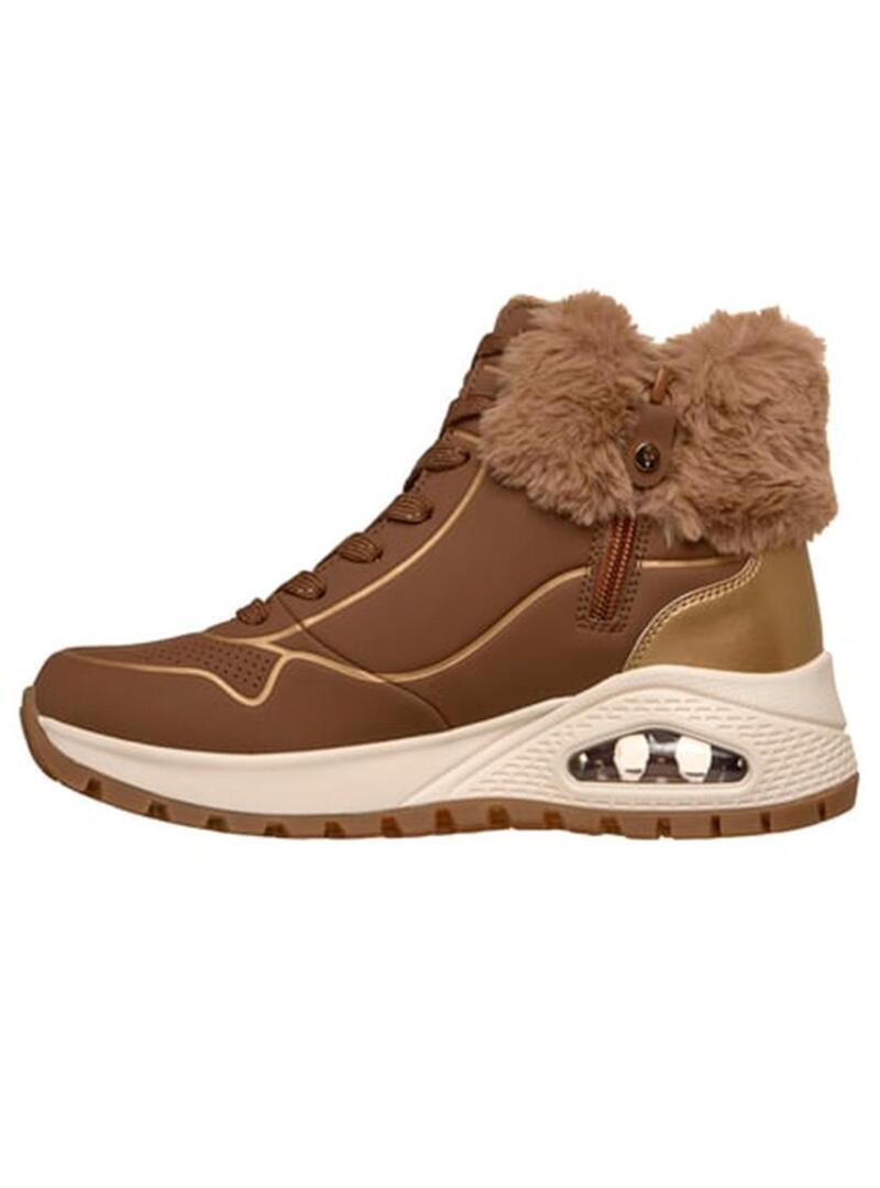 Bota Mujer Skechers Uno Rugged Marrón