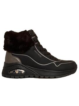 Bota Mujer Skechers Uno Rugged Negro