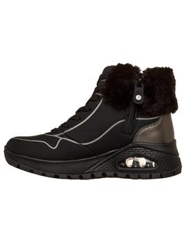 Bota Mujer Skechers Uno Rugged Negro