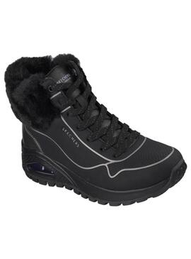 Bota Mujer Skechers Uno Rugged Negro