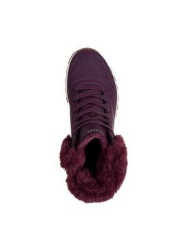 Bota Mujer Skechers Uno Rugged Granate