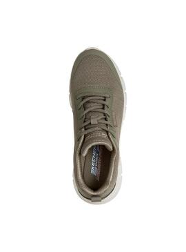 Zapatilla Mujer Skechers Bobs Flex Verde