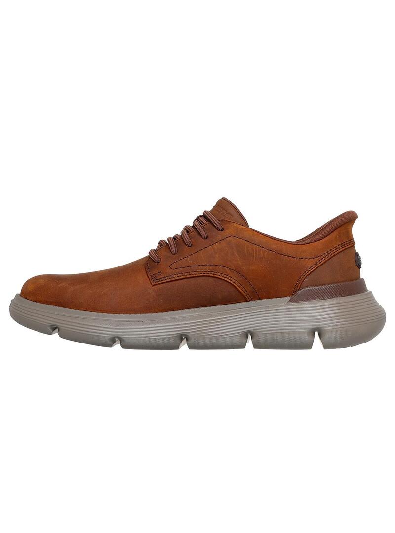 Zapatilla Hombre Skechers Garza Slip-In Marrón
