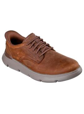 Zapatilla Hombre Skechers Garza Slip-In Marrón