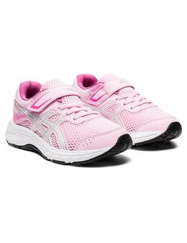 Zapatilla Niña Asics Contend 6 PS Rosa/Blanco