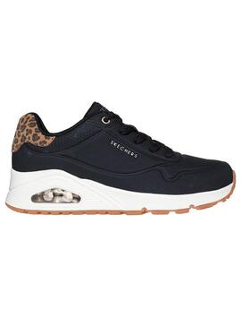 Zapatilla Mujer Skechers One Negra print