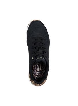 Zapatilla Mujer Skechers One Negra print
