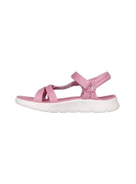 Sandalia Mujer Skechers Go Walk Flex Rosa