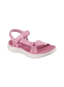 Sandalia Mujer Skechers Go Walk Flex Rosa