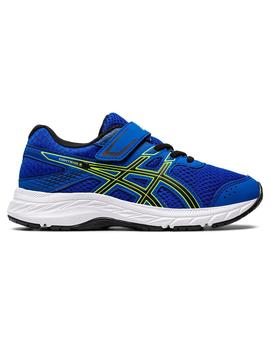Zapatilla Unisex Asics Contend 6 PS Azul/Amarillo