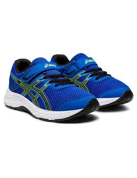 Zapatilla Unisex Asics Contend 6 PS Azul/Amarillo