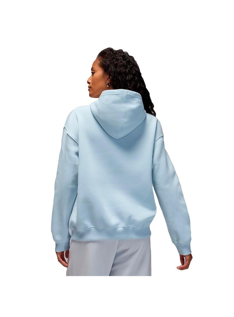 Sudadera Mujer Jordan Brooklyn Azul Celeste