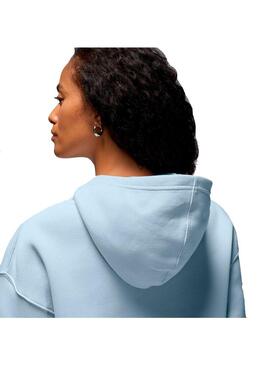 Sudadera Mujer Jordan Brooklyn Azul Celeste