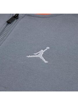 Sudadera Niño/a Jordan Brooklyn Negro Gris Naranja