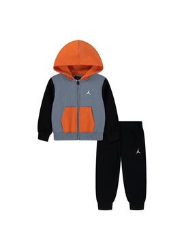 Chandal Niño/a Nike Jordan Negra Gris Naranja