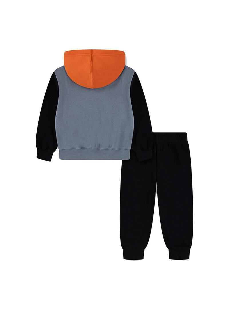 Chandal Niño/a Nike Jordan Negra Gris Naranja