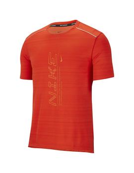 Camiseta Hombre Nike Dry-FIT  Miler Naranja