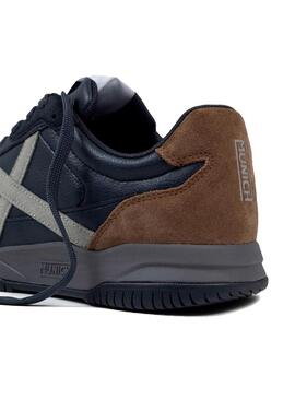 Zapatilla Hombre Munich Lyra 10 Marron Azul