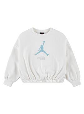 Sudadera Niña Jordan Club Blanca