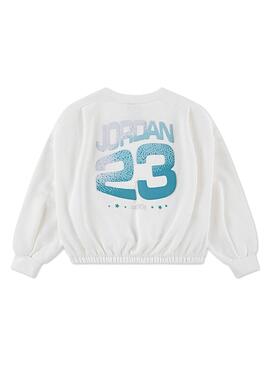 Sudadera Niña Jordan Club Blanca