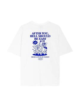 Camiseta Hombre Kaotiko After Blanca Azul