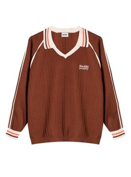 Polo Hombre Kaotiko Retro Marron