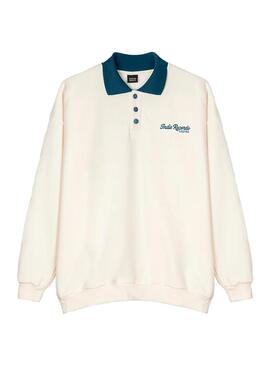Polo Hombre Kaotiko Nutton Indie Blanco Azul