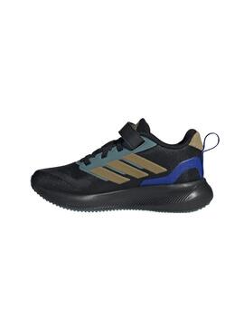 Zapatilla Niño/a adidas Run Falcon Negra Azul