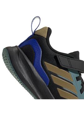 Zapatilla Niño/a adidas Run Falcon Negra Azul