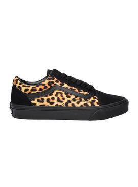 Zapatilla Mujer Vans Old Skool Leopard Black