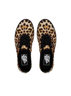Zapatilla Mujer Vans Authentic Leopard Black