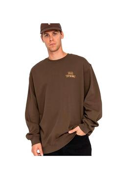 Sudadera Hombre Vans Stomper Loose Marron