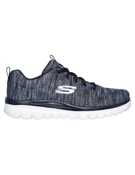 Zapatilla Mujer Skechers Graceful Marino