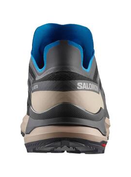 Zapatilla Hombre Salomon Xa Meta GTX Gris Crema Azul