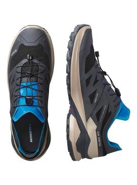 Zapatilla Hombre Salomon Xa Meta GTX Gris Crema Azul