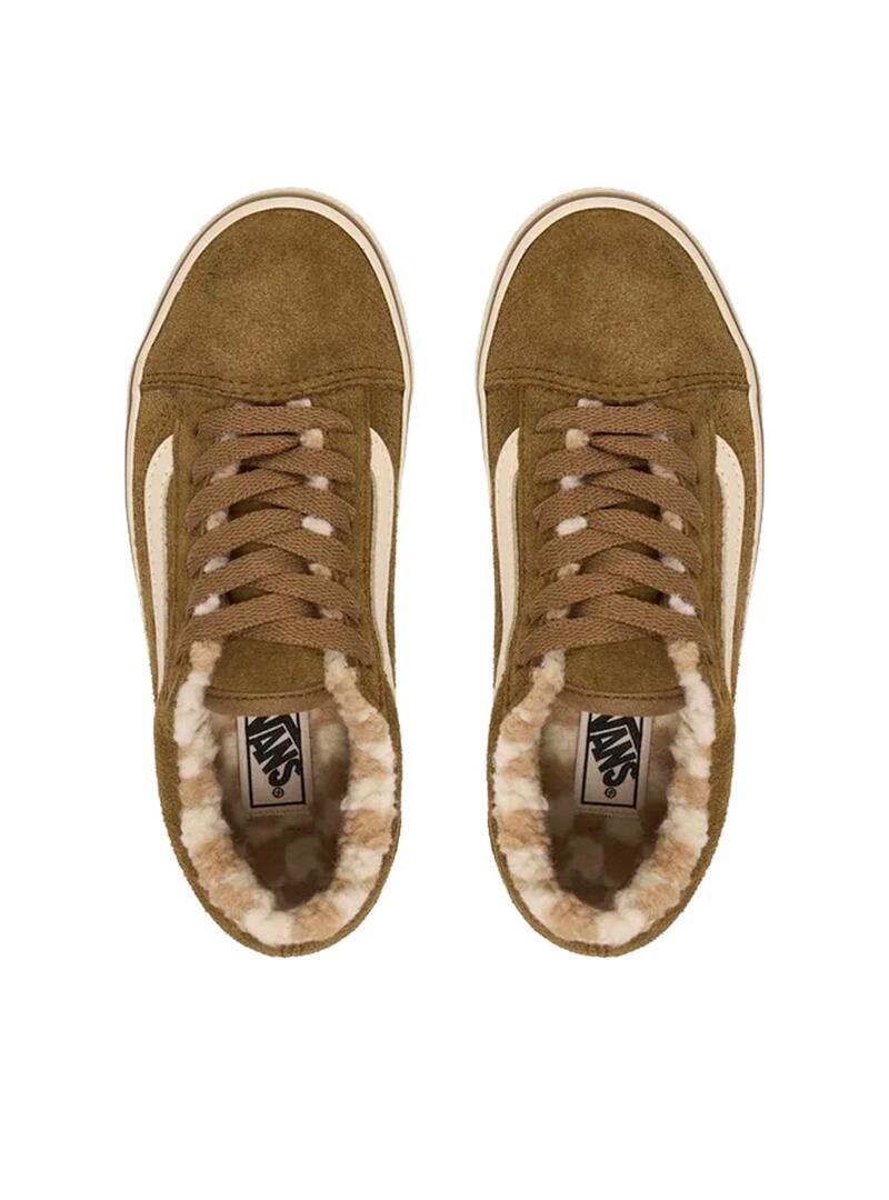 Zapatila Niño/a Old Skool Cozy Marrón Beige