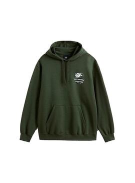 Sudadera Hombre Vans Stockpille Pullover Verde