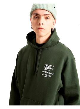 Sudadera Hombre Vans Stockpille Pullover Verde