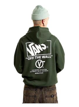 Sudadera Hombre Vans Stockpille Pullover Verde