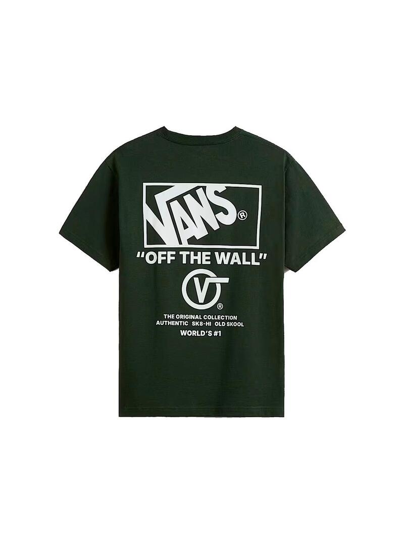 Camiseta Hombre Vans Stockpille SS Dried Verde
