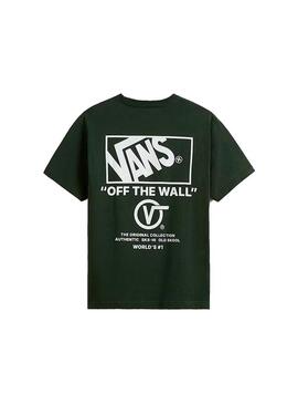 Camiseta Hombre Vans Stockpille SS Dried Verde