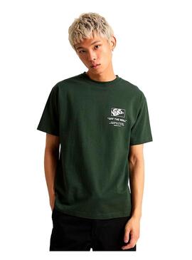 Camiseta Hombre Vans Stockpille SS Dried Verde