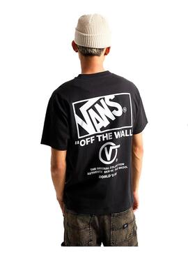 Camiseta Hombre Vans Stockpille SS negra
