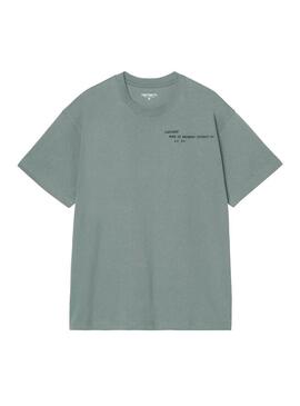 Camiseta Hombre Carhartt WIP Punched Verde