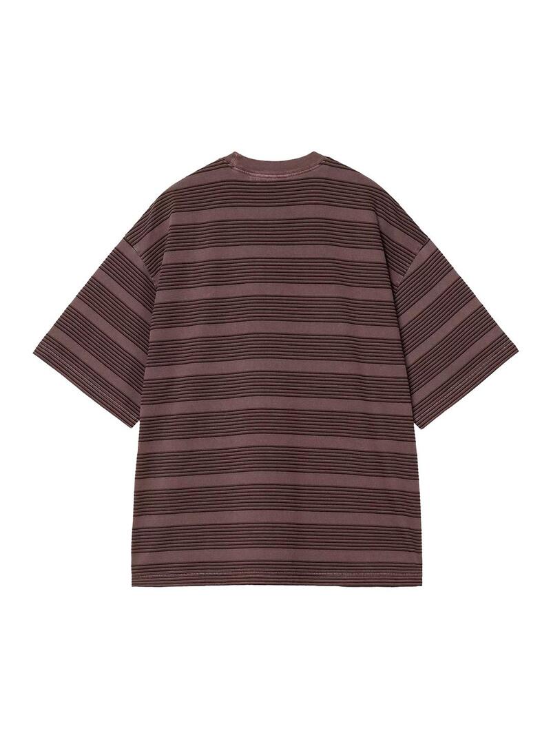 Camiseta Hombre Carhartt WIP Hanson Rayas Marrones
