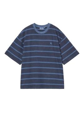 Camiseta Hombre Carhartt WIP Hanson Rayas Azules