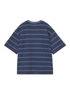 Camiseta Hombre Carhartt WIP Hanson Rayas Azules